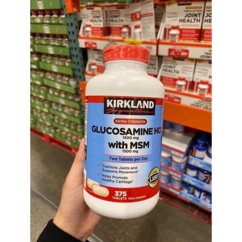 Viên Xương Khớp Glucosamine HCL 1500mg Kirkland With MSM- Glucosamine Mỹ