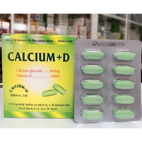 Viên uống bổ sung canxi Calcium + D- Giảm loãng xương, đau nhức mỏi