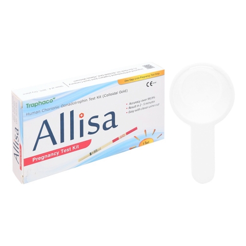 Combo 5 Que Thử Thai Alisa Traphaco -Nhanh Chóng Chính Xác Allisa (Hộp 1 Que)