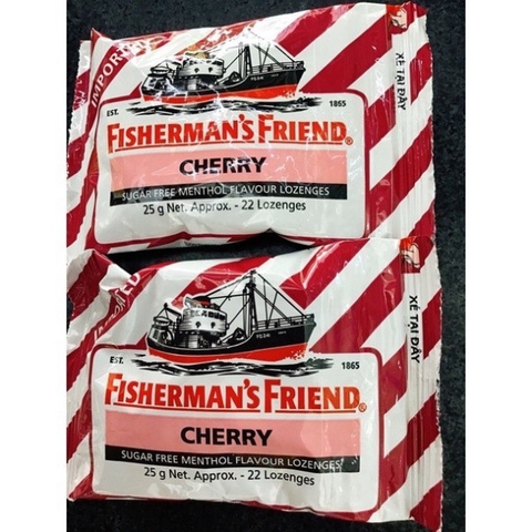 Kẹo Cay Con Tàu Giảm ho Thông họng Không Đường FISHERMAN'S FRIEND 25g nhiều mùi vị.