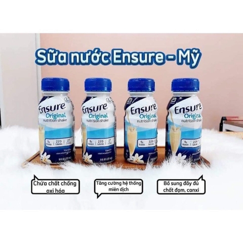Thùng 30 Chai Sữa Ensure Orignal Nutrition Shake Mỹ 237ml