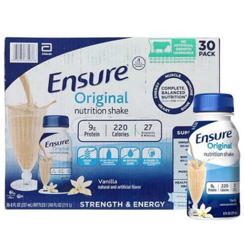 Thùng 30 Chai Sữa Ensure Orignal Nutrition Shake Mỹ 237ml