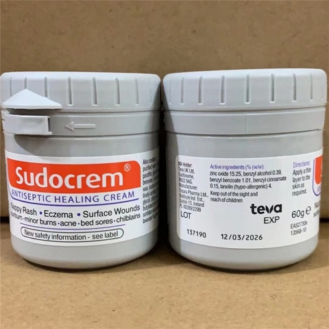 Kem hăm Sudocream 60g nội địa Anh- giảm hăm ngứa