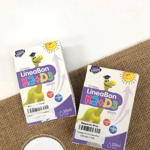 LineaBon Vitamin D3 K2 10ml - Hỗ trợ hấp thu Canxi, tăng chiều cao, chống cói xương.