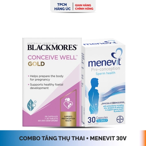 Viên uống Menevit của Úc cải thiện chất lượng tinh trùng, tăng khả năng thụ thai cho nam giới