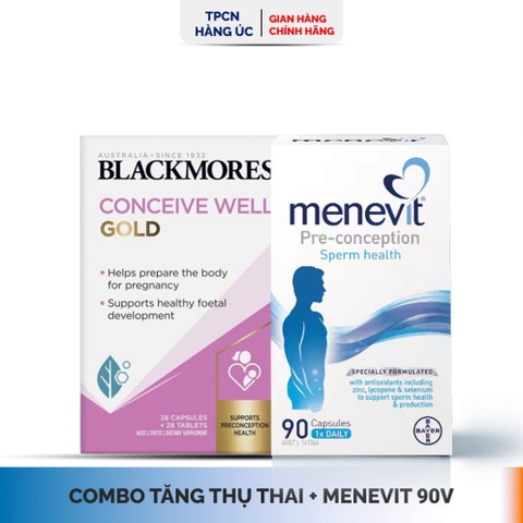 Viên uống Menevit của Úc cải thiện chất lượng tinh trùng, tăng khả năng thụ thai cho nam giới