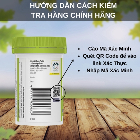 Swisse Ultiboost High Strength Milk Thistle - Viên Uống Bảo Vệ & Phục Hồi Tế Bào Gan - 60/100 Viên