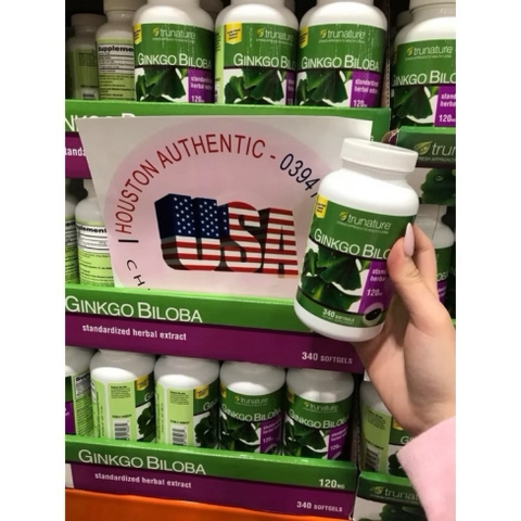Viên uống bổ não ginkgo biloba 340 viên Mỹ