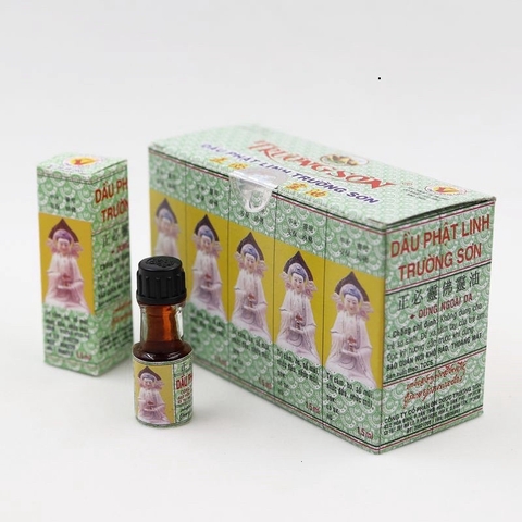 [HỘP 10 CHAI x 1,5ml] Dầu Phật Linh Trường Sơn - Dầu Gió, Giảm Ho, Sổ Mũi, Nhức Đầu, Nhức Mỏi đau bụng kiến cắn