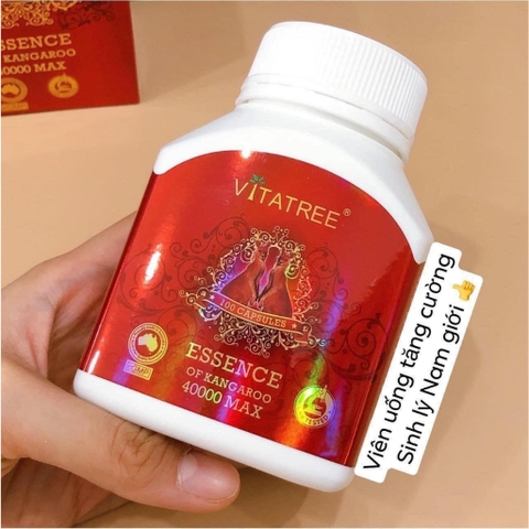 Viên tăng cường sinh lý nam Kangaroo Vitatree 100 Viên- Tăng khả năng thụ thai dành cho nam giới