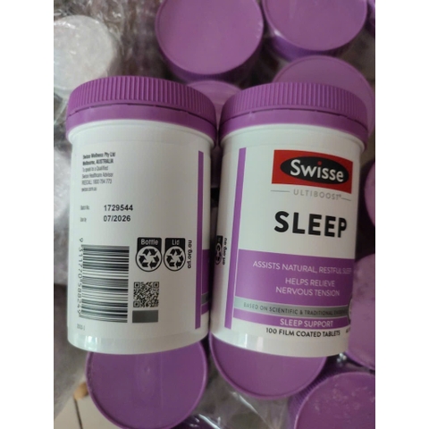 Viên uống ngủ ngon Sleep Swisse 100 Viên- Giúp ngủ ngon, sâu giấc, giảm căng thẳng