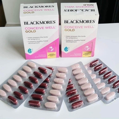 Viên Bổ Trứng Blackmores- Tăng Khả Năng Thụ Thai Blackmores Conceive Well Gold 56 Viên Úc