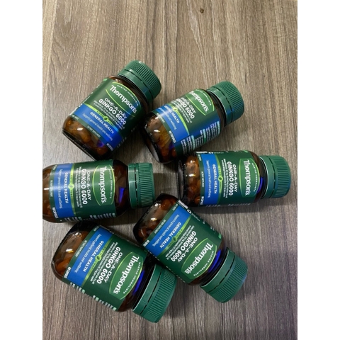 Viên uống bổ não Ginkgo Biloba 6000mg Thompson 60 viên