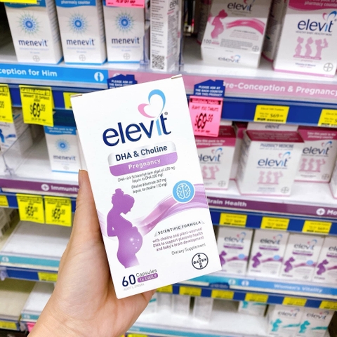 Viên uống Dha Elevit- Con phát triển thị lực, trí não ngay từ trong bụng mẹ