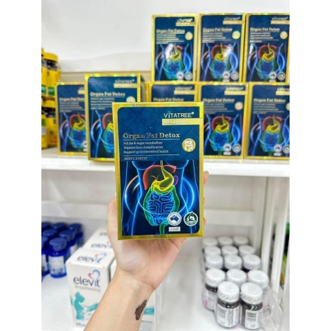 Viên Uống Thải Độc Mỡ Nội Tạng Vitatree Organ Fat Detox- Hỗ trợ thải độc, thanh lọc cơ thể
