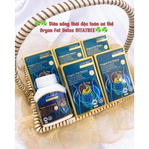 Viên Uống Thải Độc Mỡ Nội Tạng Vitatree Organ Fat Detox- Hỗ trợ thải độc, thanh lọc cơ thể