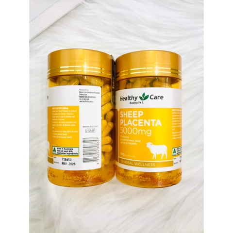 Viên uống nhau thai cừu Sheep Placenta 5000mg- Giảm tàn nhang, thâm sạm, chống lão hoá da