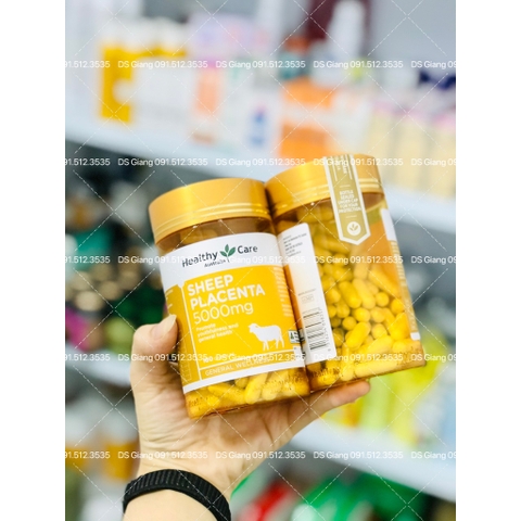 Viên uống nhau thai cừu Sheep Placenta 5000mg- Giảm tàn nhang, thâm sạm, chống lão hoá da