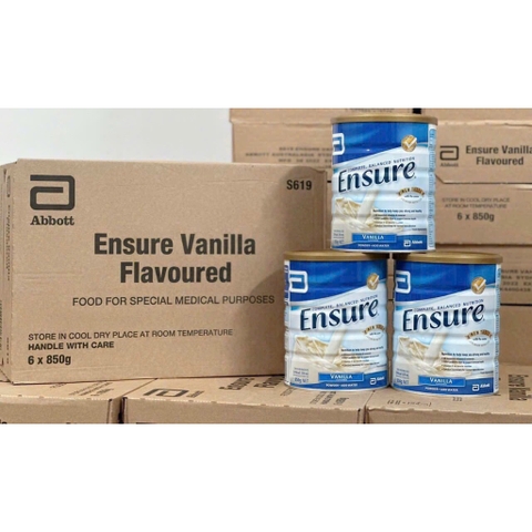 Sữa Ensure Úc 850 gram- Tăng đề kháng, tăng cường sức khoẻ