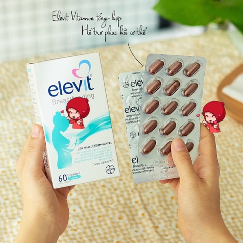 Elevit sau sinh 60 viên Úc- Elevit Breastfeeding – Elevit sau khi sinh & cho con bú
