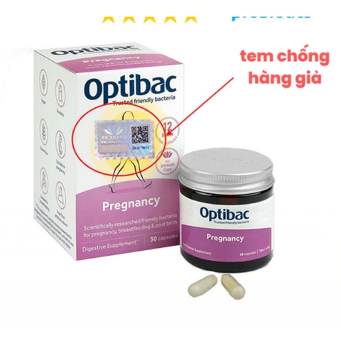[Có tem phụ] Men Vi Sinh Mẹ Bầu Optibac Pregnancy- Nhập khẩu chính hãng