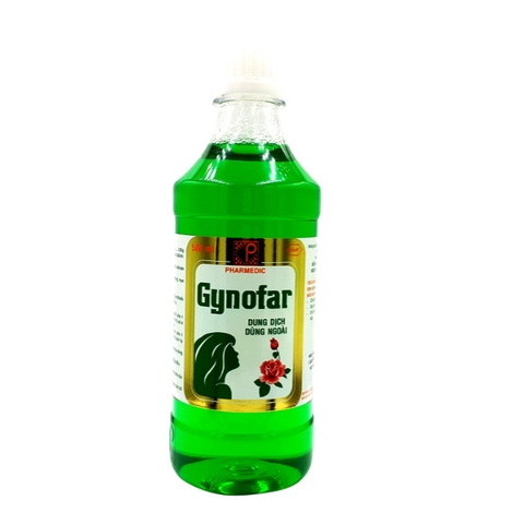 Chai 500ml - Gynofar - Dung dịch vệ sinh hỗ trợ giảm ngứa dị ứng, rôm, sảy