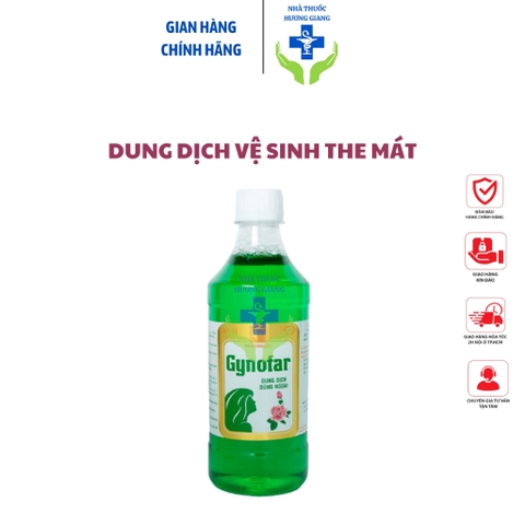 Chai 500ml - Gynofar - Dung dịch vệ sinh hỗ trợ giảm ngứa dị ứng, rôm, sảy