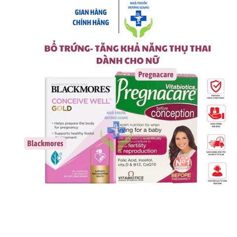 Viên uống bổ trứng tăng khả năng thụ thai Blackmores- Pregnancare