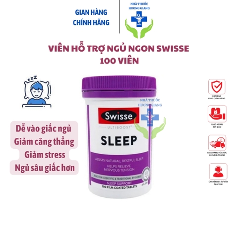 Viên uống ngủ ngon Sleep Swisse 100 Viên- Giúp ngủ ngon, sâu giấc, giảm căng thẳng