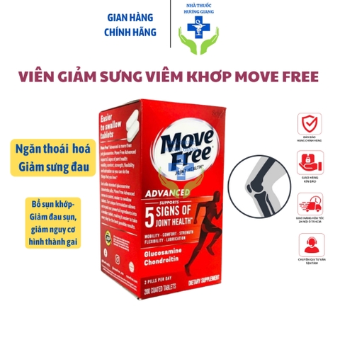 Move Free Joint Health 200 viên- Viên uống bổ khớp Mỹ