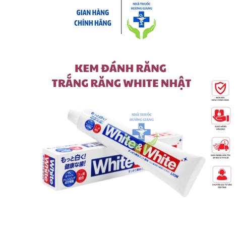 Kem Đánh Răng White And White Lion 150g Của Nhật