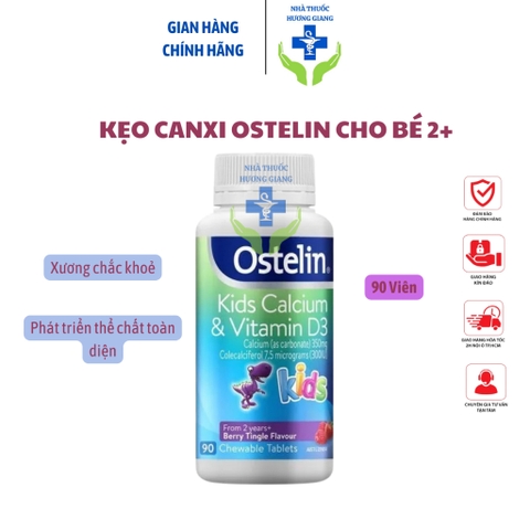 Kẹo Canxi Ostelin Cho Bé- Canxi khủng long cho bé từ 2 tuổi