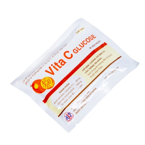 Kẹo ngậm Vita C Glucose giúp bổ sung vitamin C, tăng sức đề kháng (Kẹo cam tuổi thơ) - Gói 24 viên