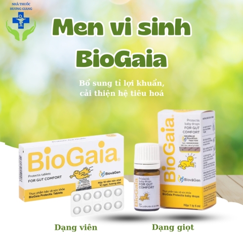 Men vi sinh Bio Gaia cân bằng hệ vi sinh đường ruột- Có tem phụ
