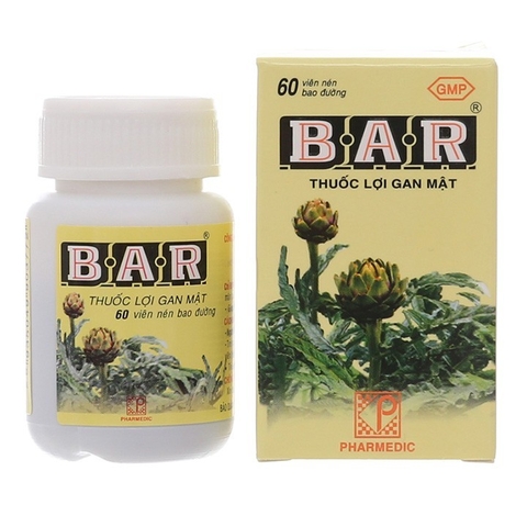 BAR ATISO- Viên uống mát gan. lợi mật, nhuận trường- Hộp 60 viên