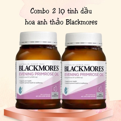 Combo 2 lọ tinh dầu hoa anh thảo Blackmores 190 viên