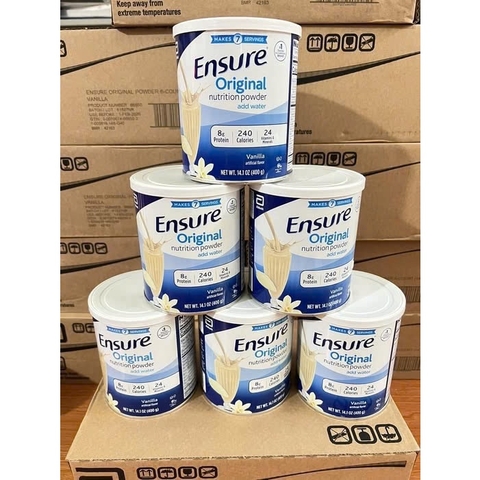 Sữa bột Ensure Mỹ Original Nutrition Powder hương vanilla 400g