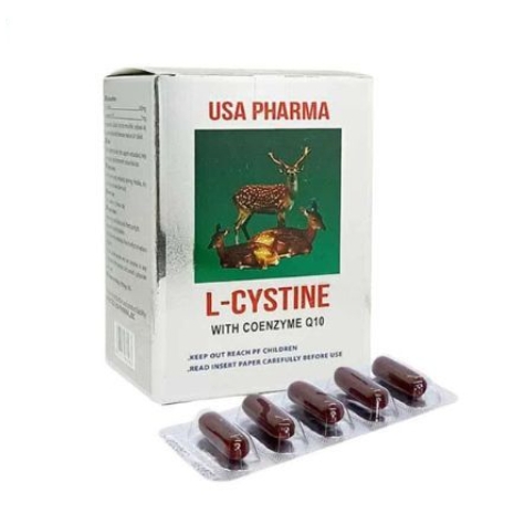 [Nhập khẩu] Viên uống L-CYSTINE giảm rụng tóc, đẹp da, hạn chế lão hoá USA Pharma