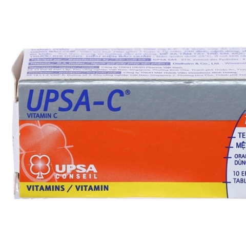 Viên sủi Upsa C 1000mg giúp bổ sung vitamin c tăng cường sức đề kháng cho thể - Tuýp 10 viên