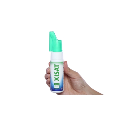 Xịt mũi XISAT chai 75ml, Nước biển sâu XISAT hỗ trợ VIÊM MŨI (chai xanh lá)