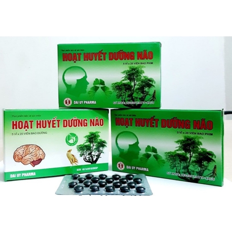 Combo 8 hộp Viên uống hoạt huyết dưỡng não Đại Uy giúp  bổ não, tăng cường máu não
