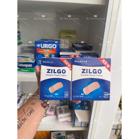 Băng cá nhân Zilgo - Băng gâu, băng y tế sơ cứu vết thương, cầm máu hiệu quả - Hộp 30/102 miếng