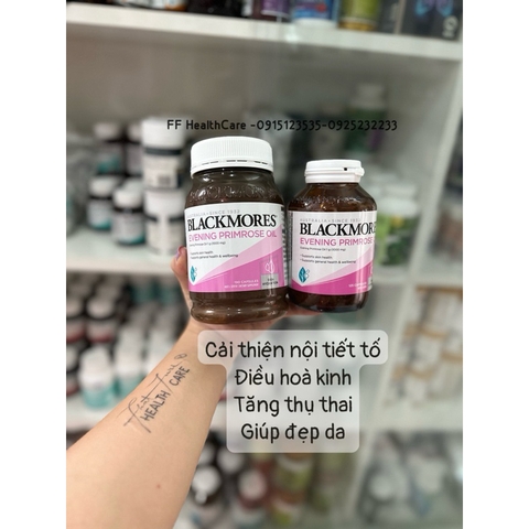 Tinh Dầu Hoa Anh Thảo Blackmore 125 Viên- Cải Thiện Nội Tiết, Giảm Khô Hạn, Giúp Đẹp Da