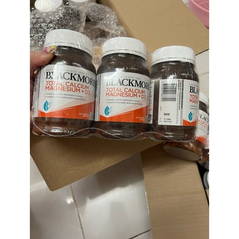 Viên uống Canxi Blackmore Úc - Blackmores Total Calcium Magnesium + D3 200 viên Date Mới