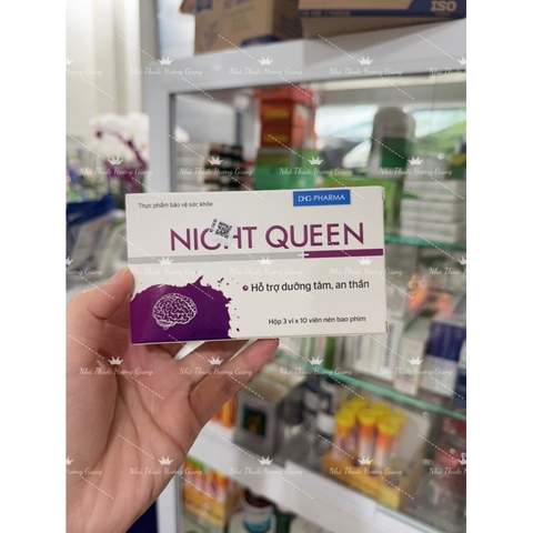 Viên uống Night Queen- dưỡng tâm, an thần, giảm lo âu, khó / mất ngủ nguồn gốc dược liệu