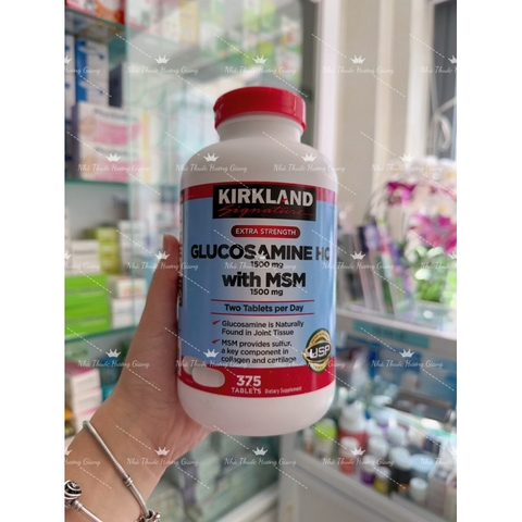 Viên Xương Khớp Glucosamine HCL 1500mg Kirkland With MSM- Glucosamine Mỹ