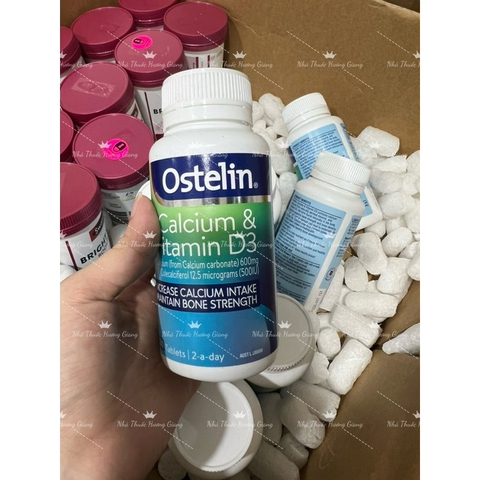 Canxi bầu Ostelin , Calcium & Vitamin D3 Ostelin 130 Viên Úc