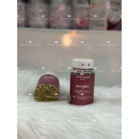 Viên Uống Retinol Myvitamins Chống Lão Hoá, Giảm Mụn, Trắng Da 90 Viên