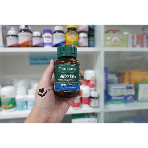 Viên uống bổ não Ginkgo Biloba 6000mg Thompson 60 viên