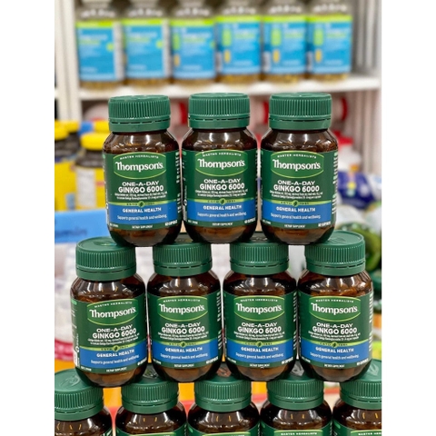 Viên uống bổ não Ginkgo Biloba 6000mg Thompson 60 viên